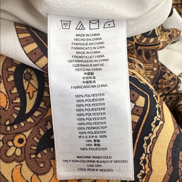 MICHAEL Michael Kors Black and Gold Paisley Top - Picture 7 of 7